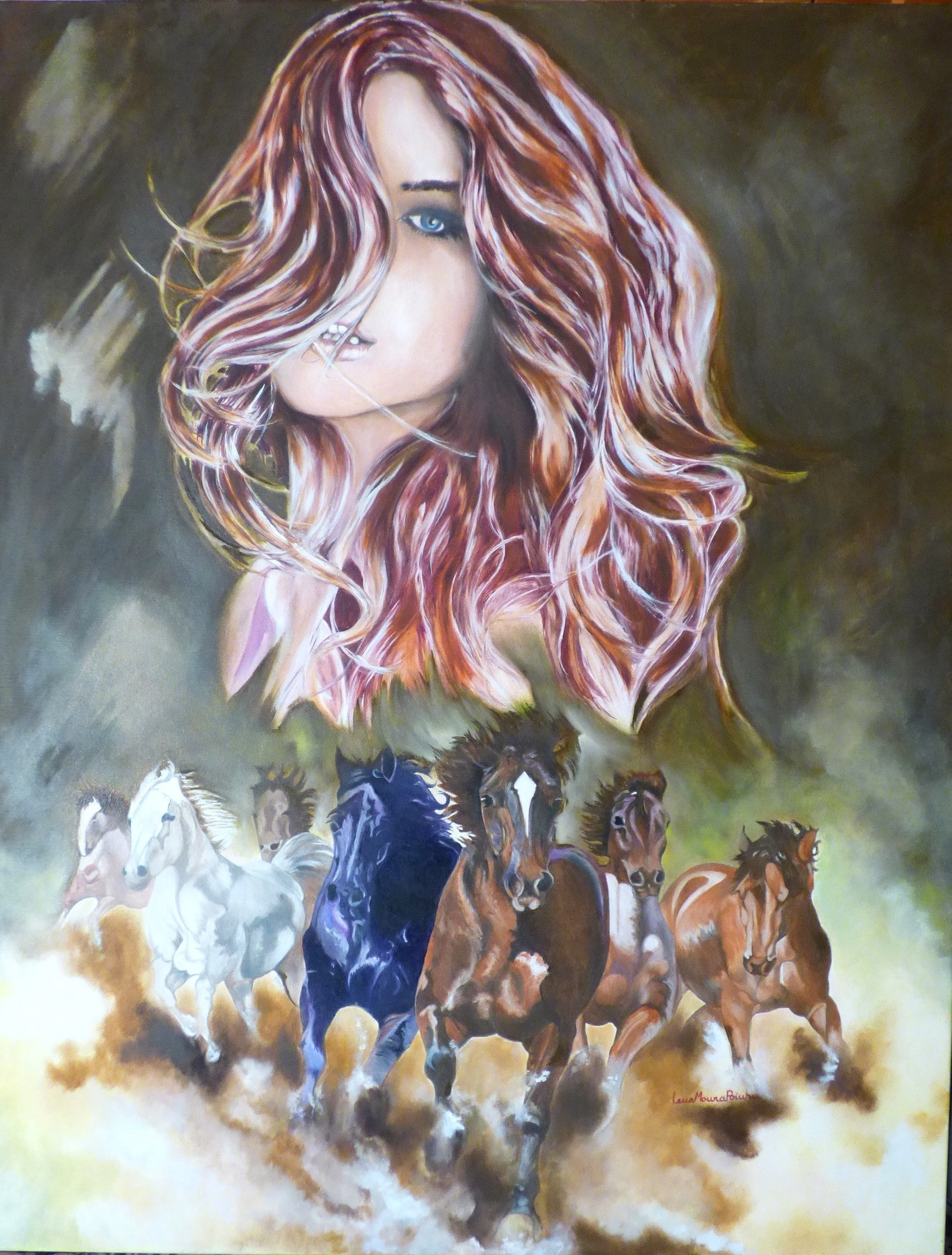 Lady And The Horses