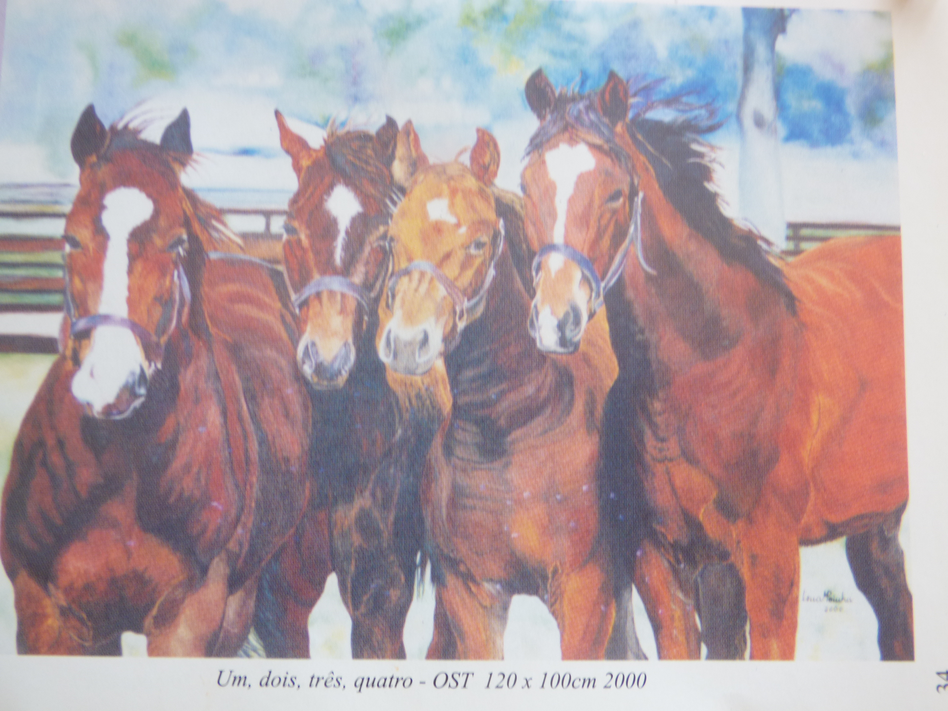 Group Of Horses 70x80cms