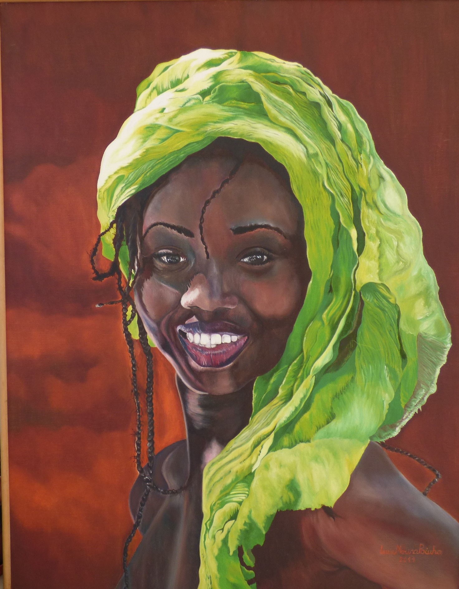 Turbante Verde 90x70cms